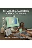 K380s Pebble Keys 2 Çoklu Cihaz Özellikli Bluetooth Türkçe Q Klavye - Beyaz - 3