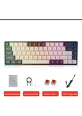 Mucaı MK680 Mekanik Klavye, Rgb Aydınlatmalı Klavye, Çok Renkli Klavye, Klavye - 5