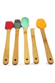 5 parça Silikon Kaşık ve Servis Takımı 20 cm - 1