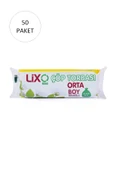 Orta Boy Çöp Torbası 55 x 60 cm 20 Li Rulo x 50 Paket = 1.000 Adet (Mavi) - 1