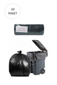 Hantal Boy Çöp Torbası 100 x 150 cm 10 Lu Rulo x 10 Paket = 100 Adet (Siyah) - 1