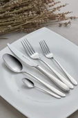 Silas 60 Parça 12 Kişilik Elegance Çatal Kaşık Bıçak Takımı - 1