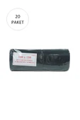 Hantal Boy Çöp Torbası 100 x 150 cm 10 Lu Rulo x 20 Paket = 200 Adet (Siyah) - 1