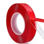 Çift Taraflı Akrilik Silikon Bant Yüksek Mukavemetli 18mm x 2 metre - 1