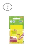 Gıpta Şeffaf Postit 76X51 Yarı Saydam Neon Sarı 50 Yaprak - 1