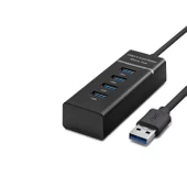 Usb3.0 Hub 3*Usb + Usb3.0 30Cm Siyah HDX7017 - 1