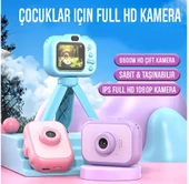 Çocuk Digital  Fotoğraf Makinası 2 Kameralı 1080p HD 32GB Hafızalı - 4