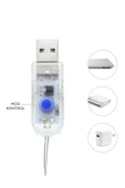 Lw-7 300 Ledli 10 Sarkıt Perde Led Işık, 8 Modlu Uzaktan Kumandalı, 3x3 Metre Peri Telli Led - 5