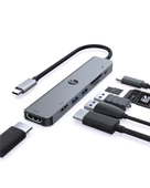 Vcom Type-C To Hdmi(4K@60Hz)+Hdmi(1080P@60Hz)+Usb3.0+SD2.0+TF2.0+Pd 3.0 100W Çoklayıcı - 1