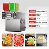 Ayt Jwbetter Kokteyl Milkshake Buz Kar Yapma Makinesi Ticari 4 Renkli Soğuk Makinası AC220V ZB-XBJ124FZ thumbnail 4