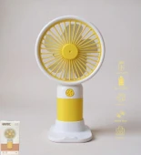 Avec USB Şarjlı El Fanı I Mini Taşınabilir Fan I Yaz Serinleticisi I Vantilatör I Telefon Standlııı - 1