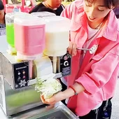 Ayt Jwbetter Kokteyl Milkshake Buz Kar Yapma Makinesi Ticari 4 Renkli Soğuk Makinası AC220V ZB-XBJ124FZ - 2