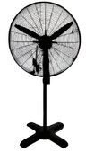 Sanayi Tipi Ayaklı Vantilatör   30 inç 76 cm Ayarlanabilir Başlık Siyah Metal Gövde 3 Yıl Garantili thumbnail 2