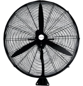 Sanayi Tipi Duvar Vantilatör 26 inç 65 cm Ayarlanabilir Başlık Siyah Gövde 3 Yıl Garantili thumbnail 2
