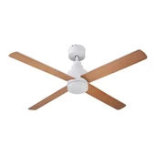 Navex  132 cm Beyaz-Meşe (Çift Renk) Tavan Vantilatörü 4 Kanat - 1