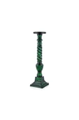 HELIX SMALL GREEN GLASS CANDLE HOLDER 10X10X38 CM - 1