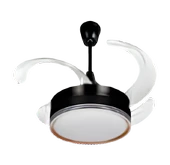 Gizli 42 inç Açılır Kanat Tavan Vantilatör Antrasit 3 Renk Işık Seçenekli, Sessiz ve Şık Tasarım  3 Yıl Garantili thumbnail 2