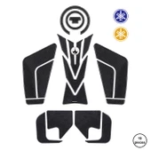 Yamaha MT10 2016 ile Uyumlu Kaydırmaz 6D Karbon 19 Parça Tank Pad Seti GC48 thumbnail 1