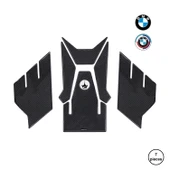 BMW S1000XR 2023 ile Uyumlu Kaydırmaz 6D Karbon 7 Parça Tank Pad Seti GC44 thumbnail 1