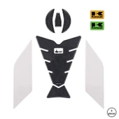 ZX4RR 2025 ile Uyumlu Kaydırmaz 6D Karbon 8 Parça Tank Pad Seti GC50 thumbnail 4