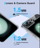 Samsung Galaxy Z Flip 6 Uyumlu Köşe Korumalı Darbe Emici Sert Sararmaz Şeffaf Magsafe Kılıf thumbnail 5