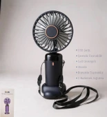 USB Şarjlı El Fanı I Mini Taşınabilir Fan I Yaz Serinleticisi I Vantilatör I Şarjlı Masa Üstü Fan - 1