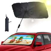 Araba Güneş Gölge Koruyucu Şemsiye Oto Ön Cam Güneşlik(145cm*79cm) - 4