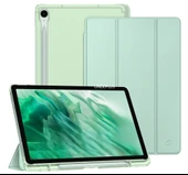 Samsung Galaxy Tab S10 FE+ Plus 13.1inç Kılıf Flip Cover Kalem Bölmeli PC Case X620 X626 - 12