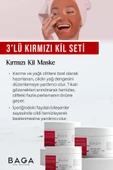Kırmızı Kil Maske 3'lü - 4