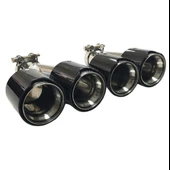 Akrapoviç Ekzoz Ucu Parlak Karbon M Logolu 90mm Set Universal - 3