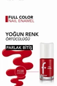 Yoğun Pigmentli Parlak Oje- Full Color Nail Enamel- Fc08 Optımıstıc Red -8690604310449 - 5