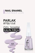 Klasik Parlak Bitişli Yüksek Pigmentli Oje - Nail Enamel -464 Lavender Love New- 8682536036184 - 5