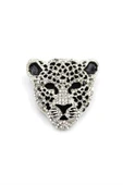Leopar Broş - Gümüş - 2