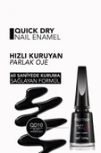 Hızlı Kuruyan Oje (SİYAH) - Quick Dry Nail Enamel - Qd10 Black Minimalism - 8690604234042 thumbnail 4
