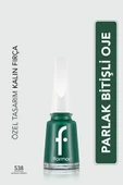 Klasik Parlak Bitişli Yüksek Pigmentli Oje - Nail Enamel -538 Always Green- 8682536047814 - 1