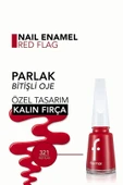 Klasik Parlak Bitişli Yüksek Pigmentli Oje - Nail Enamel- 321 Red Flag New- 8682536035903 - 4