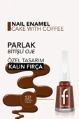 Klasik Parlak Bitişli Yüksek Pigmentli Oje - Nail Enamel -537 Cake Wıth Coffee- 8682536047807 - 5
