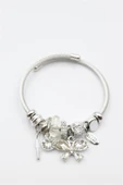 Kelebek Charm Bilezik - Beyaz - 1