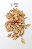 Oya Abiye Bileklik Kolye Pleksi Metalik Plastik Pul Altın Renk 24 gram 255 adet - BNC546 - 1