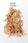 Oya Abiye Bileklik Kolye Pleksi Metalik Plastik Pul Altın Renk 8 gram 155 adet - BNC482 - 1