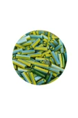 Uzun Boru Kesme Boncuk Çap 2mm Uzunluk 10 mm - 20 Gram - Yeşil Mavi - BNC250 - 2