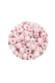 Dökme Cam Kum Boncuk Büyük Boy (6/0) 4 mm - 60 Gram - Toz Pembe - BNC113 - 2