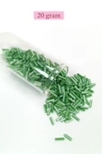Uzun Boru Kesme Boncuk Çap 2mm Uzunluk 10 mm - 4 Renk - Toplam 80 Gram - BNC431 - 4