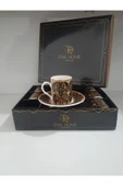Porselen 6 Lı Lüks Kahve Fincan Takımı Royaleks-PAK-2206 - 1