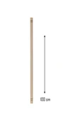 Ahşap 100 cm Hamur Açma Şekillendirme Oklavası Royaleks-56041 - 1
