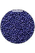 Lacivert Renk 4 mm Yaklaşık 1100 adet / 100 gram Cam Boncuk Oya Yazma Bileklik ve Kolye - 1