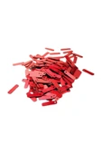 Kırmızı 15 x 5 mm Dantel Oya Yazma Halhal Abiye Lazer Kesim Pul 1000 adet / 40 gram - 3