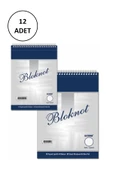 Bayındır A4 Spiralli Bloknot Kareli 80 Yp 12 Adet - 1