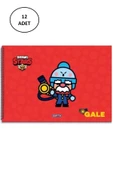 Gıpta Resim Defteri Spiralli 15 Yaprak 17X24 Brawl Star 12'li Paket - 1