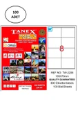Tanex Tw-2208 Lazer Etiket 105X70 Mm 100 Lü - 1